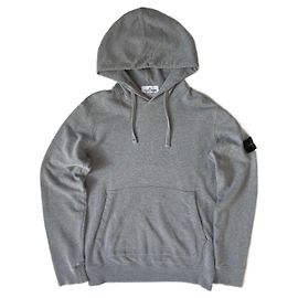 Stone Island Grau Stein Insel Hoodie, Größe L. Grau