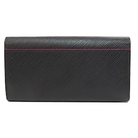Louis Vuitton-Louis Vuitton M64322 Portefeuille Sarah Long Wallet-Black,Pink
