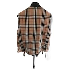 Burberry-Vintage Burberrys' vest from London-Chocolate