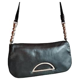 Dior-Dior Malice bag in black leather-Black