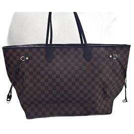 Louis Vuitton Damier Ebene Neverfull MM Marrone scuro Monogramma
