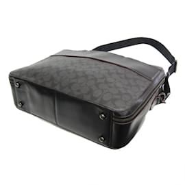 Coach-Coach Signature Briefcase and Shoulder Bag-Brown,Black