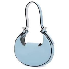 Fendi-Fendi Blue Mini Leather Cookie Hobo-Blue,Light blue