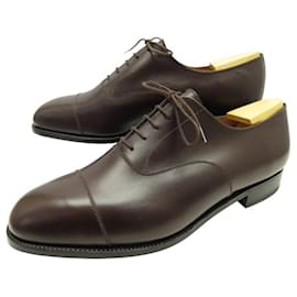 JM Weston-NEW JM WESTON 300 OXFORD SHOES 9.5F 43.5 44 BROWN LEATHER-Brown