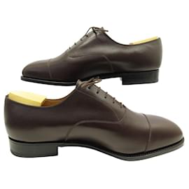 JM Weston-NEW JM WESTON 300 OXFORD SHOES 9.5F 43.5 44 BROWN LEATHER-Brown
