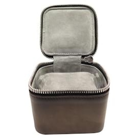 Berluti-BERLUTI TRAVEL CASE A BROWN PATINATED LEATHER WATCHES CASE-Brown