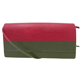 Louis Vuitton-VINTAGE LOUIS VUITTON HONFLEUR EPIC LEATHER POUCH M5273E-Red