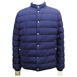 Moncler-MANTEAU MONCLER DOUDOUNE LEGERE CYCLOPE GIUBBOTTO T3 48 M BLEU COAT JACKET-Bleu