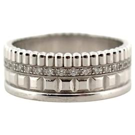 Boucheron-BAGUE BOUCHERON QUATRE RADIANT EDITION PM JRG02486 54 OR BLANC 18K DIAMANT-Argenté