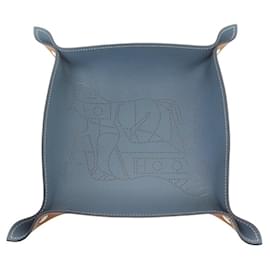 Hermès-NINE EMPTY HERMES POCKETS REISSUES AND RELAUNCHES TAURILLON LEATHER BLUE EMPTY POCKET-Other