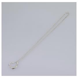Autre Marque-TIFFANY&Co. Open Heart Necklace Ag925 Silver Auth am7911-Silvery