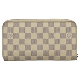 Louis Vuitton-LOUIS VUITTON Damier Azur Zippy Organizer Long Wallet N60012 LV Auth KD108-Other
