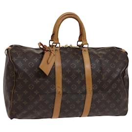 Louis Vuitton-LOUIS VUITTON Monogram Keepall 45 Boston Bag M41428 LV Auth ar13303-Monogram