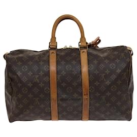 Louis Vuitton-LOUIS VUITTON Monogram Keepall 45 Boston Bag M41428 LV Auth ar13303-Monogram