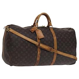 Louis Vuitton-LOUIS VUITTON Monogram Keepall Bandouliere 60 Boston Bag M41412 LV Auth 107049-Monogram