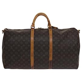 Louis Vuitton-LOUIS VUITTON Monogram Keepall Bandouliere 60 Boston Bag M41412 LV Auth 107049-Monogram