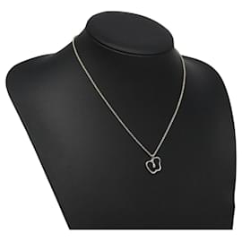 Autre Marque-TIFFANY&Co. Open Apple Necklace Ag925 Silver Auth am7915-Silvery