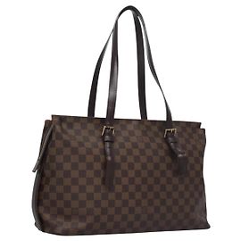 LOUIS VUITTON Borsa Tote Chelsea Damier Ebene N51119 LV Auth ep7701 Altro