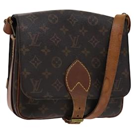 Louis Vuitton-LOUIS VUITTON Monogram Cartouchiere MM Shoulder Bag M51253 LV Auth BD028-Monogram