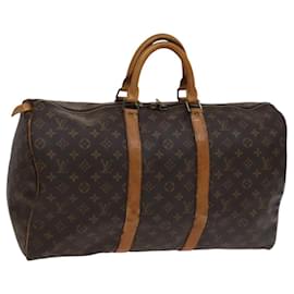 Louis Vuitton-LOUIS VUITTON Monogram Keepall 50 Boston Bag M41426 LV Auth 115019-Monogram