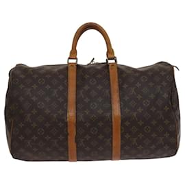 Louis Vuitton-LOUIS VUITTON Monogram Keepall 50 Boston Bag M41426 LV Auth 115019-Monogram