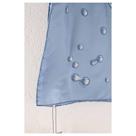 Hermès-Silk square-Blue