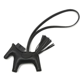Hermès-Hermes Rodeo PM Bag Charm in Agnès Milo-Black