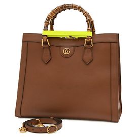 Gucci Bamboo Diana Medium Tote Bag Braun
