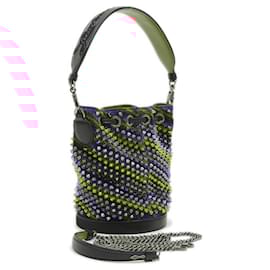 Christian Louboutin-Sac à bandoulière seau Marie Jane clouté Christian Louboutin-Autre
