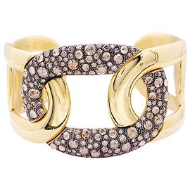 Pulsera Pomellato Tango en oro con diamantes blancos y marrones Otro