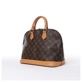 Louis Vuitton-Louis Vuitton Monogram Canvas Alma PM Handbag M51130-Brown