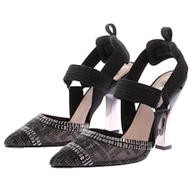 Fendi-FENDI Heels T.EU 36.5 Leather-Black