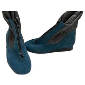 Autre Marque Botas Arche Azul e Cinza de Nubuck e Nylon Azul Cinza