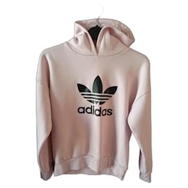 Adidas-Sports jacket with hood-Pink