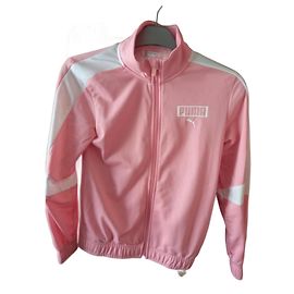 Puma Pink Girls Sports Jacket Polyester Pink