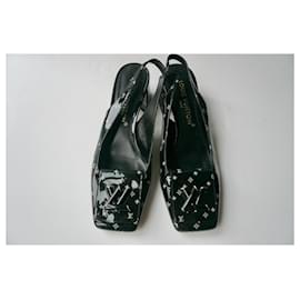 Louis Vuitton-LOUIS VUITTON Shake open-toe pumps 39-Black