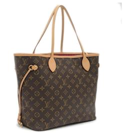 Louis Vuitton-Louis Vuitton Monogram Neverfull MM Tote Bag-Fuschia,Monogram