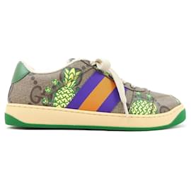 Gucci-Gucci Brown and Gray Sneakers-Brown