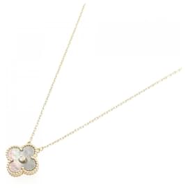 Van Cleef & Arpels-Van Cleef & Arpels Vintage Alhambra Necklace-Golden
