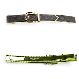 Louis Vuitton-Louis Vuitton GP PVC Barrette Loop-Brown,Golden