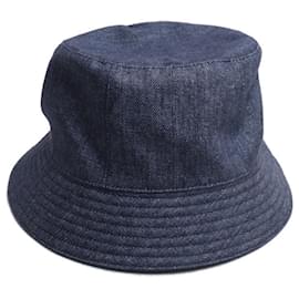 Hermès-Hermes Bob Eden Serie Button Bucket Hat-Navy blue