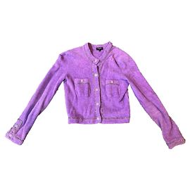 Veste Chanel Coco Express Violette à Chaîne Violet