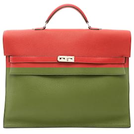 Hermès-Hermès Rouge Togo Kelly Depeches 38-Rouge