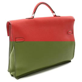 Hermès-Hermès Red Togo Kelly Depeches 38-Red