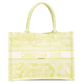 Dior-Dior Green Medium Canvas Embroidered Dioriviera Toile De Jouy Book Tote-Green,Light green
