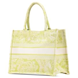 Dior-Dior Green Medium Canvas Embroidered Dioriviera Toile De Jouy Book Tote-Green,Light green