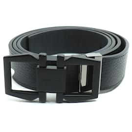 Salvatore Ferragamo-Salvatore Ferragamo Gancini Reversible Belt-Black
