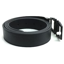 Salvatore Ferragamo-Salvatore Ferragamo Gancini Reversible Belt-Black