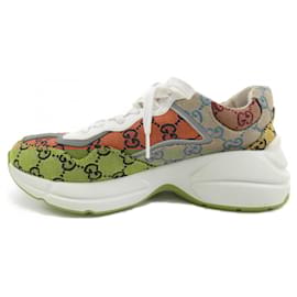 Gucci-Gucci Beige, Orange, and Yellow Sneakers-Beige,Orange,Yellow