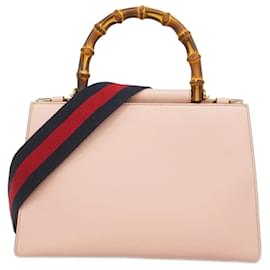 Gucci-Gucci Handbag Bamboo Nimfair 459076-Pink